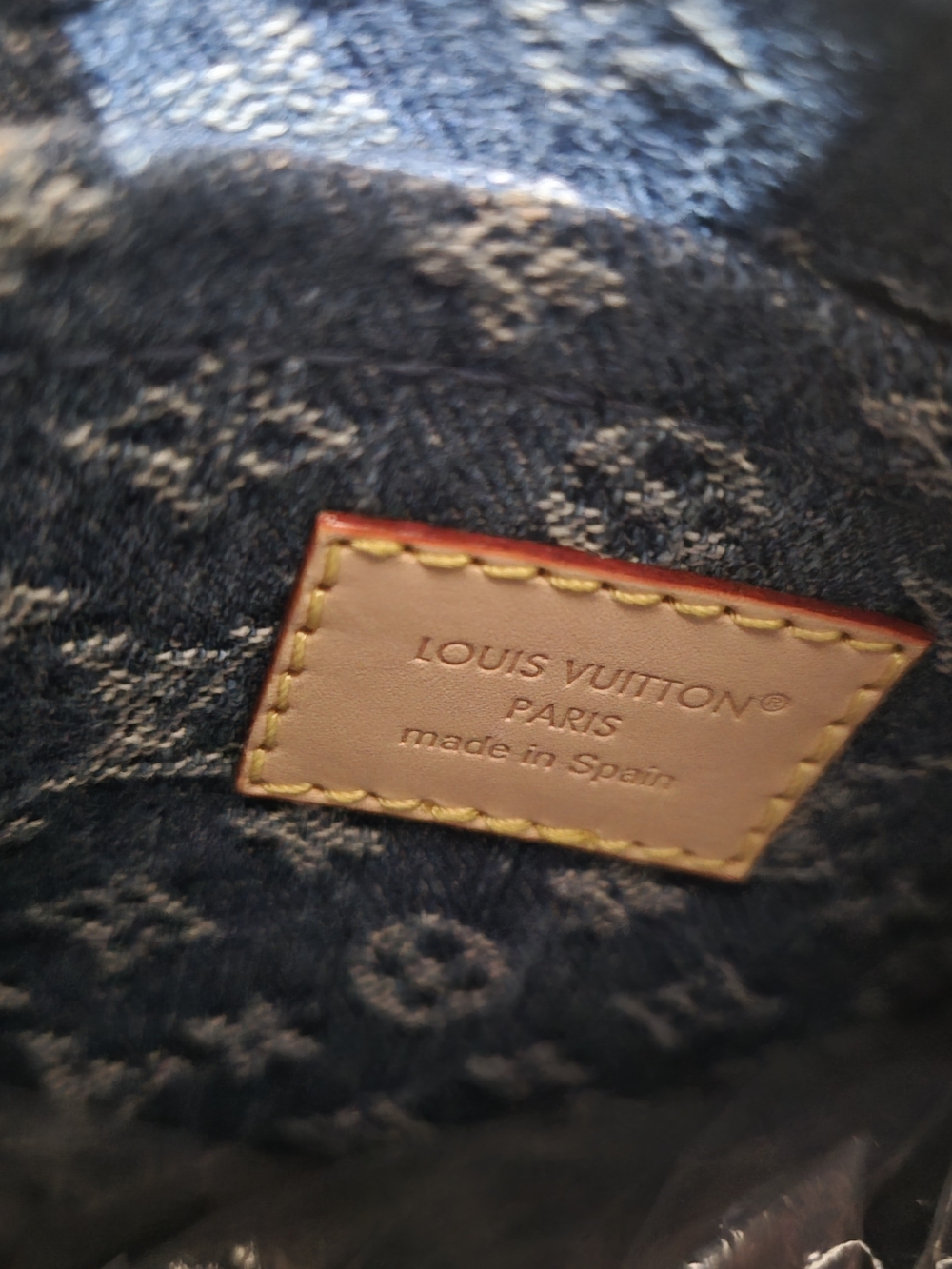 Louis Vuitton Blue Denim Monogram Speedy Bandoulière - Picture 5 of 10